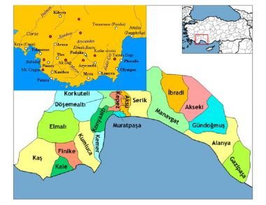 Antalya området og Lykien - Antalya area and Lycia